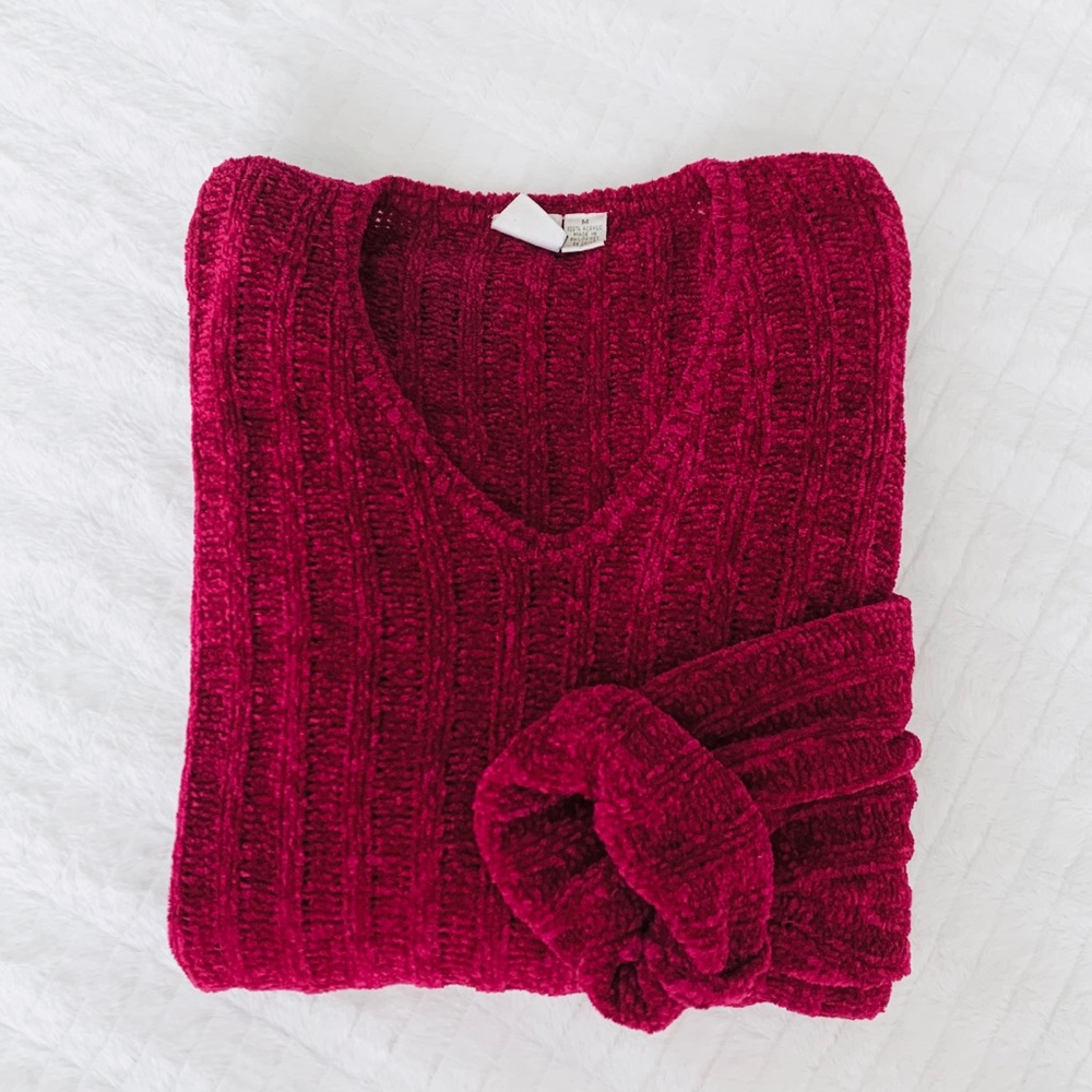 Vintage // oversized cozy chenille sweater